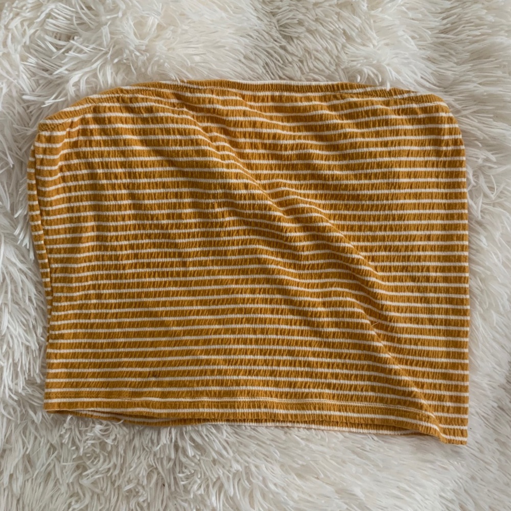 Yellow tube top